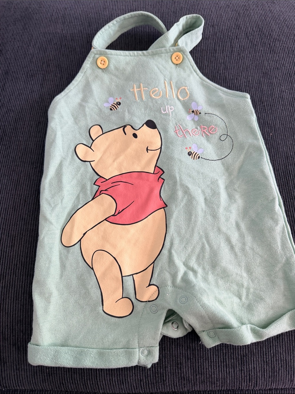 Disney Baby Mint Green Romper